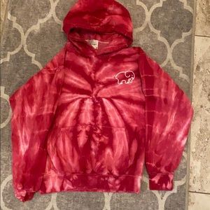 Tie dye red ivory Ella sweatshirt